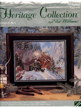 Heritage Collection Gunnison Run Needlepoint Kit By Elsa Williams 17.5" X 13.5"